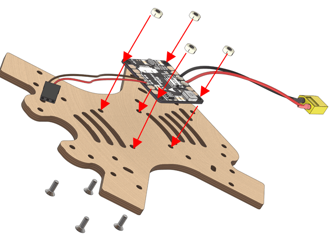 Installation of the PDB board